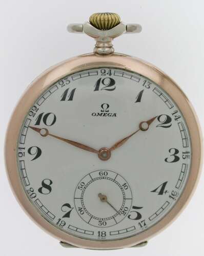 Omega Silver 0.800 Open Face Pocket Watch Swiss 1937