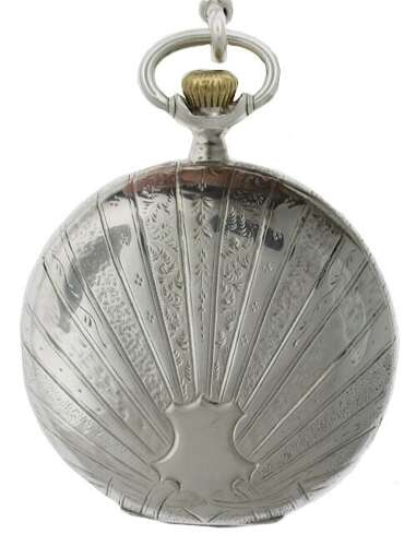 Antique Omega Silver 0.800 Open Face Pocket Watch Swiss 1900