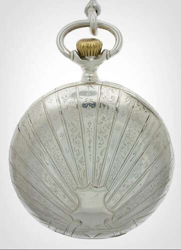 Antique Omega Silver 0.800 Open Face Pocket Watch Swiss 1900