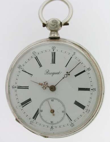Antique Breguet Paris Silver 0.800 Open Face Pocket Watch  - Swiss 1880