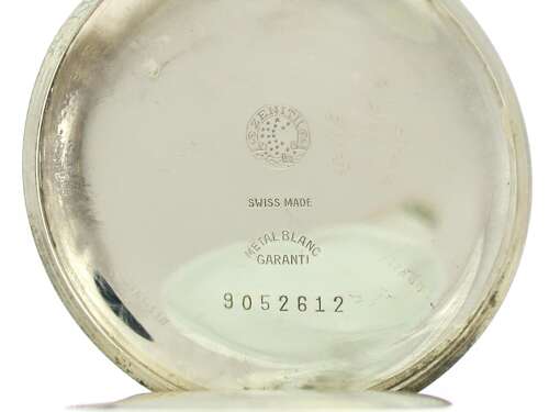 Zenith Steel Pocket Watch - Swiss 1955