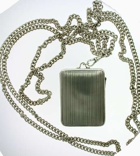 Silver 935 Ebel Art Deco Purse Watch Swiss Made 1920
