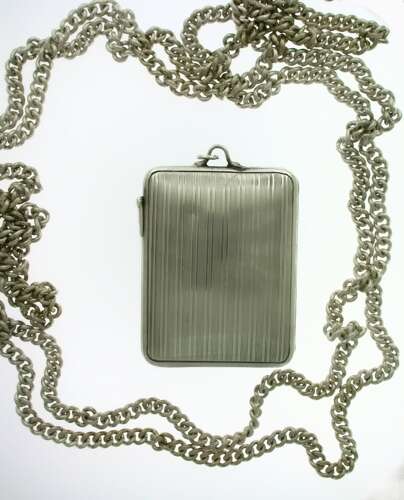 Silver 935 Ebel Art Deco Purse Watch Swiss Made 1920