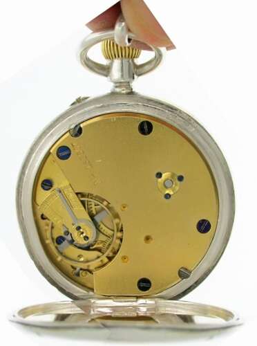 Silver Open Face Pocket Watch Chester 1896 Very High Quality English Watch