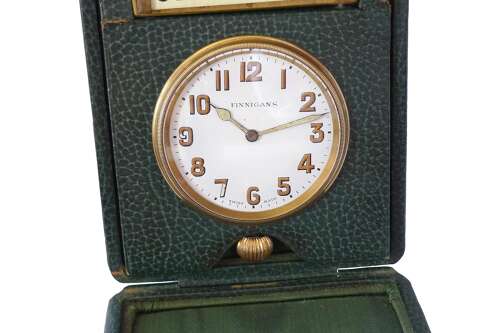 Rare Finnigans Goliath 8-days Calendar Pocket Watch Swiss 1930