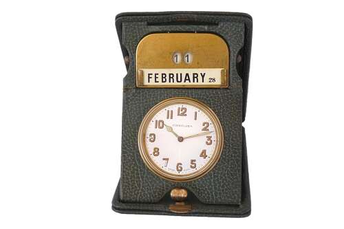 Rare Finnigans Goliath 8-days Calendar Pocket Watch Swiss 1930