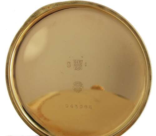 14kt Yellow Gold I.W.C. Schaffhausen  Art Deco Pocket Watch Swiss 1921