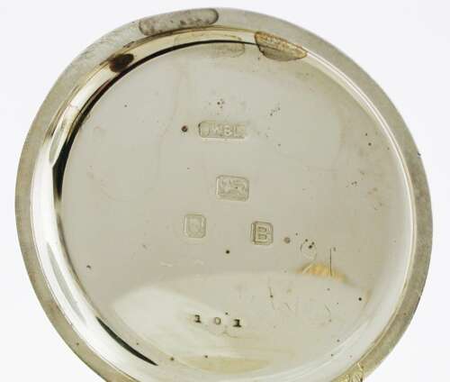Silver J.W. Benson Pocket Watch - Hallmarked London 1937