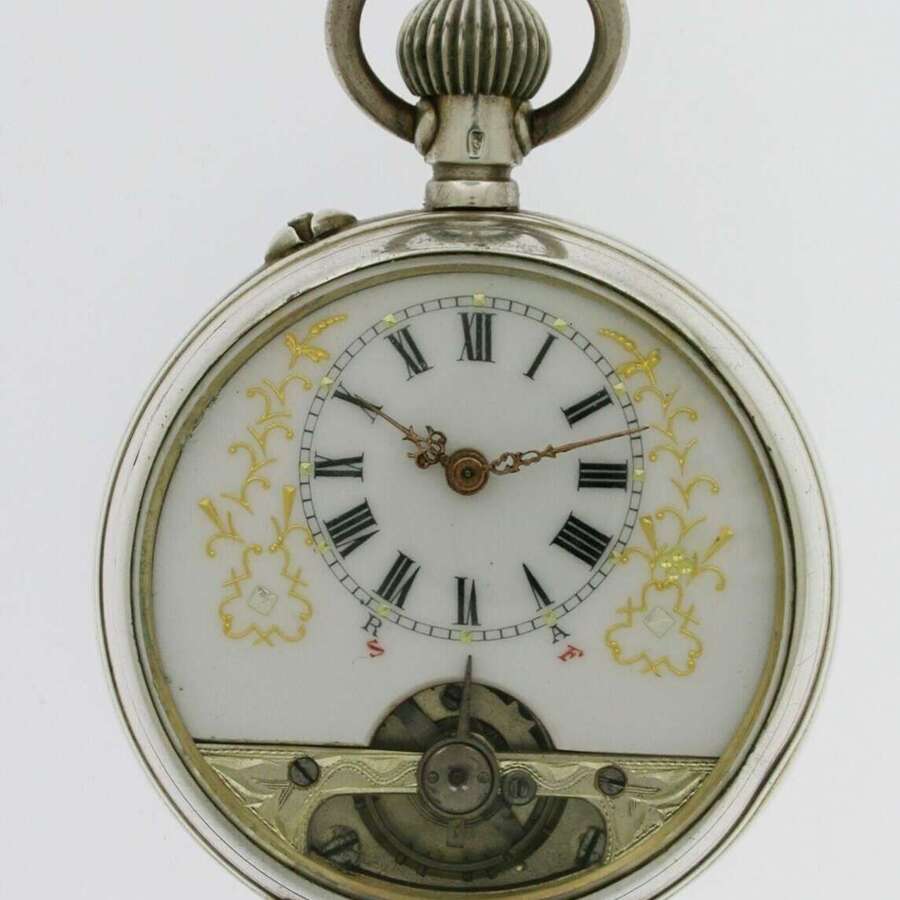 Hebdomas 8 Day Silver Pocket Watch