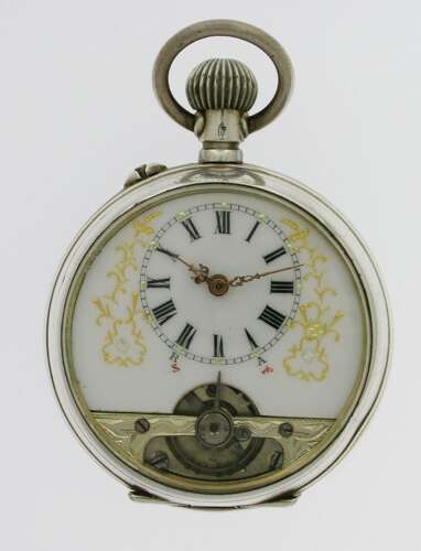 Hebdomas 8 Day Silver Pocket Watch
