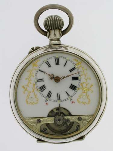 Hebdomas 8 Day Silver Pocket Watch