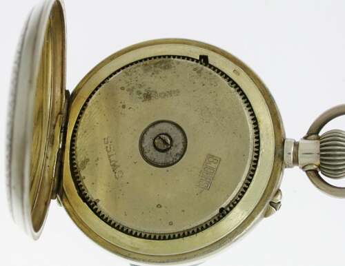 Hebdomas 8 Day Silver Pocket Watch