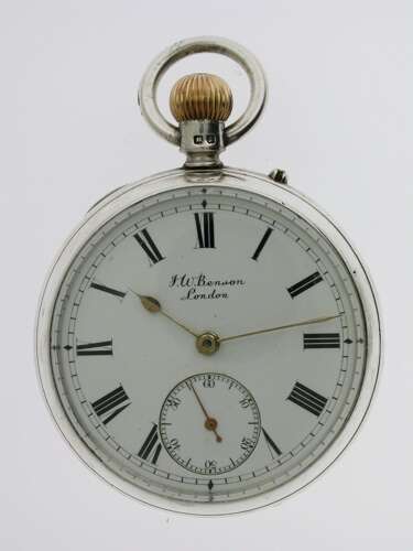 Silver J.W Benson Pocket Watch London 1897