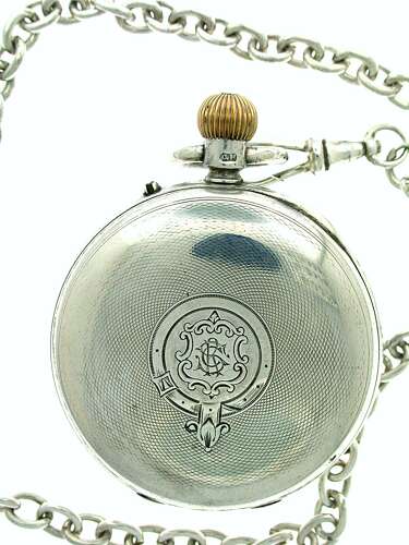 Silver J.W Benson Pocket Watch London 1897