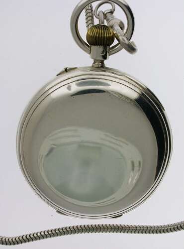 Silver R.J. Barfoot %26 Co English Pocket Watch Hallmarked London 1905
