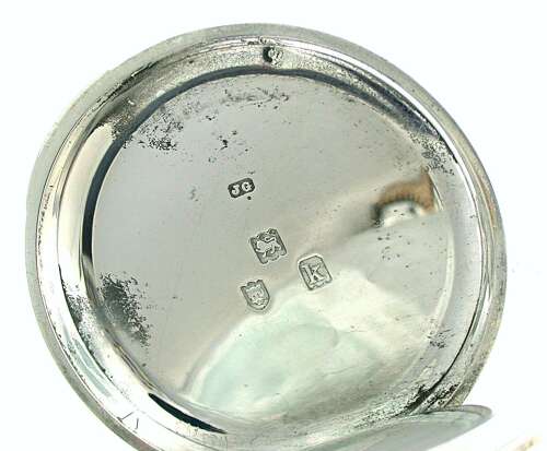 Silver R.J. Barfoot %26 Co English Pocket Watch Hallmarked London 1905