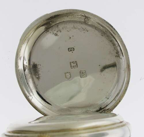 Silver R.J. Barfoot %26 Co English Pocket Watch Hallmarked London 1905