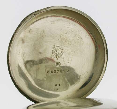 Omega Open Face Steel Pocket Watch - Swiss c.1915