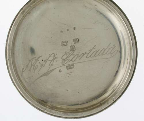Sterling Silver Gents Pocket Watch - Hallmarked Chester 1889