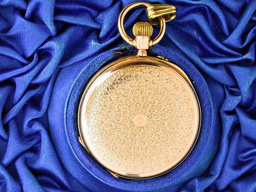 14kt Gold Full Hunter Fob PW - Switzerland c.1890