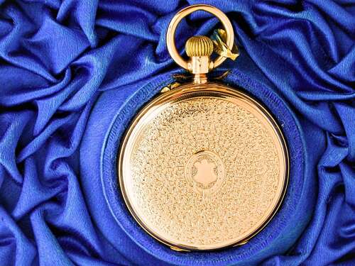 14kt Gold Full Hunter Fob PW - Switzerland c.1890