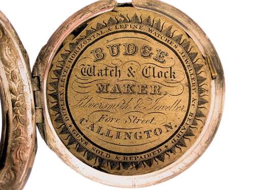 Silver Repousse Verge Pocket Watch