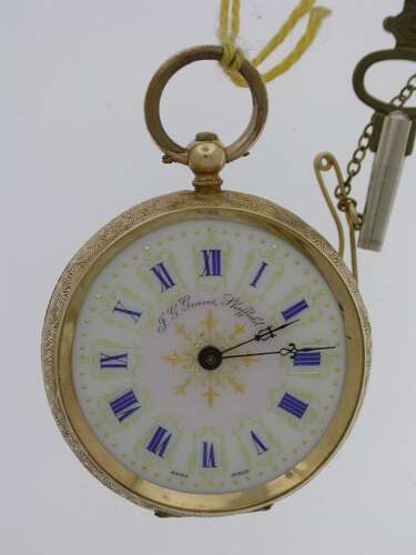 18kt Yellow Gold Pocket Watch  Made in Sheffield c.1880