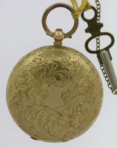 18kt Yellow Gold Pocket Watch  Made in Sheffield c.1880