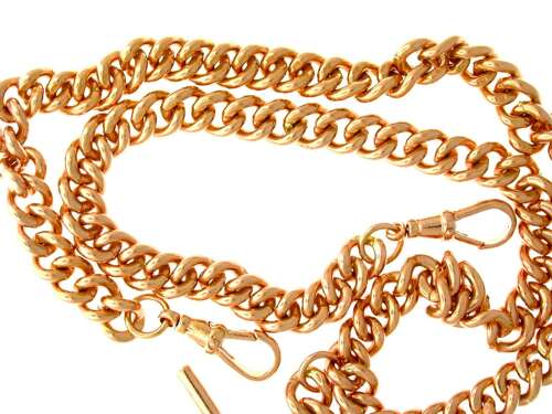 9kt Rose Gold Pocket Watch Chain