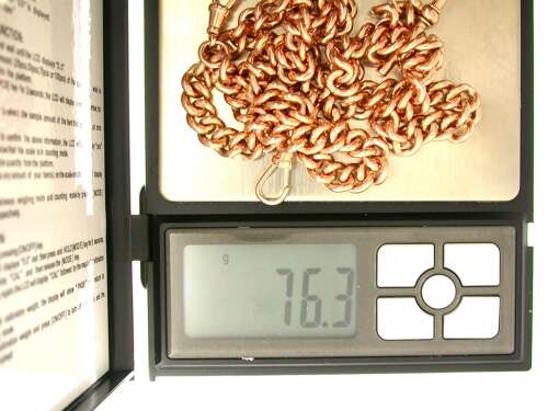 9kt Rose Gold Pocket Watch Chain