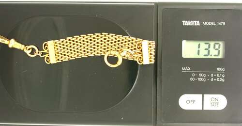 9kt Yellow Gold Watch Chain