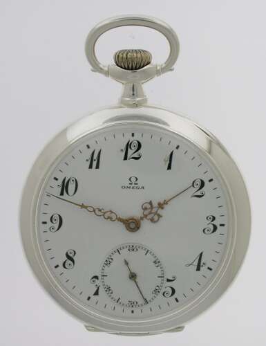 Omega Silver Pocket Watch Made in Switzerland in 1918