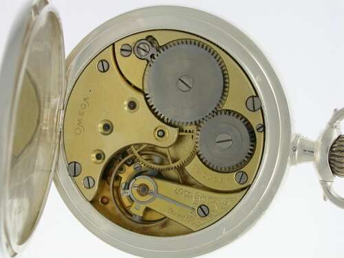 Omega Silver Pocket Watch Made in Switzerland in 1918