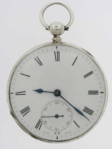 Silver Lagiér Genéve Pocket Watch - Made in Switzerland c.1880