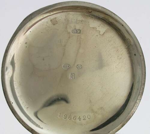 Silver Stauffer Open Face Pocket Watch Swiss 1918