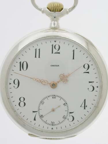 Original Genuine Omega Silver Pocket Watch