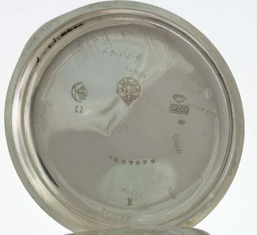 Original Genuine Omega Silver Pocket Watch
