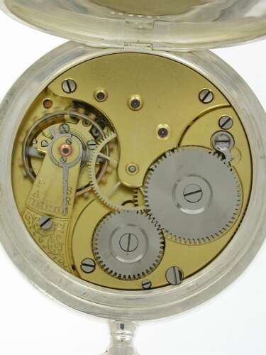 Original Genuine Omega Silver Pocket Watch