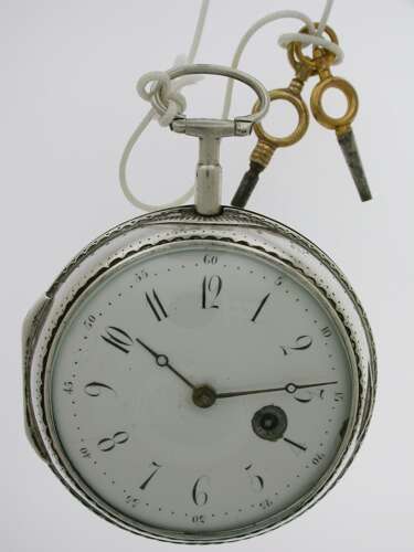 Silver John Ward Verge Pocket Watch London, England c.1800