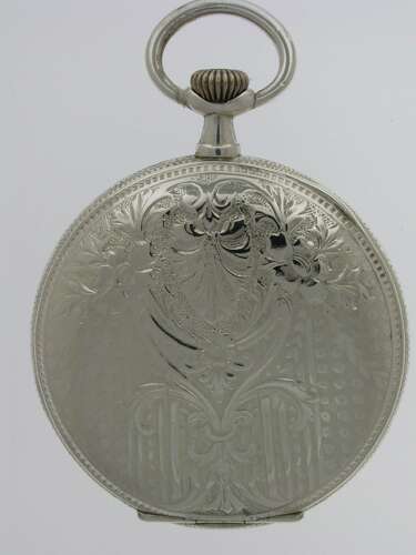 Genuine Silver Full Hunter Pocket Watch  - Swiss c.1920