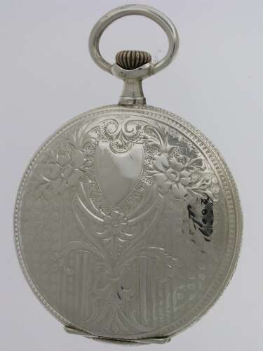 Genuine Silver Full Hunter Pocket Watch - Swiss c.1920