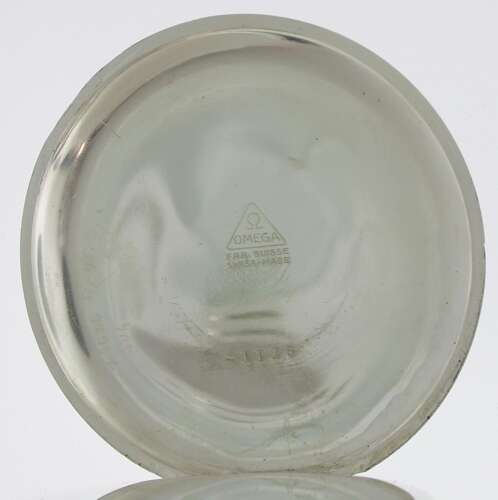Omega Steel Pocket Watch Made in Switzerland - Circa 1942