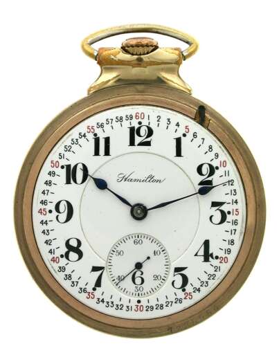 Hamilton 10k Gold-Filled Railroad Model PW