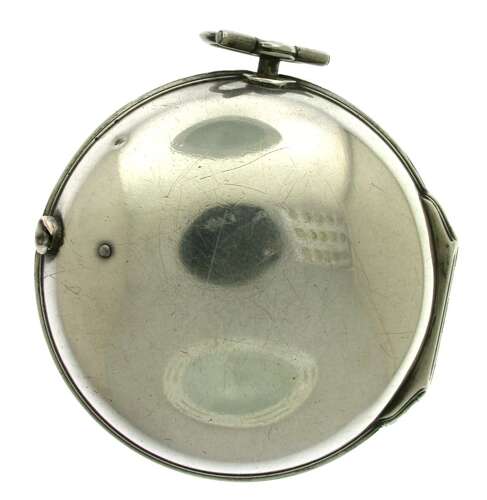 Rare Silver Pair of Cased Verge PW - England c.1776