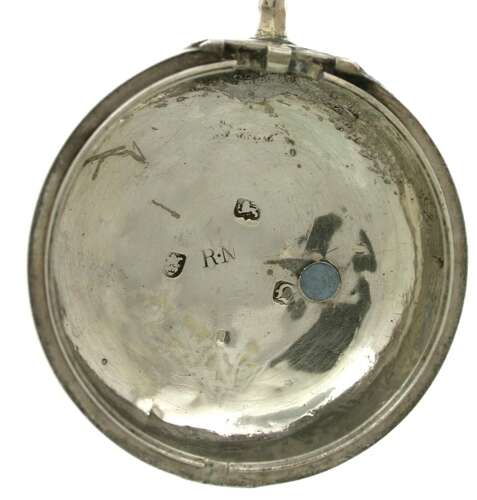 Silver Repousse Pair-cased PW Made England c.1759