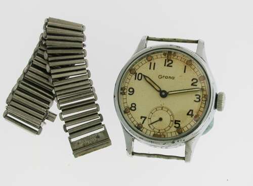 Rare Grana Military World War 2 Wristwatch - 1940s