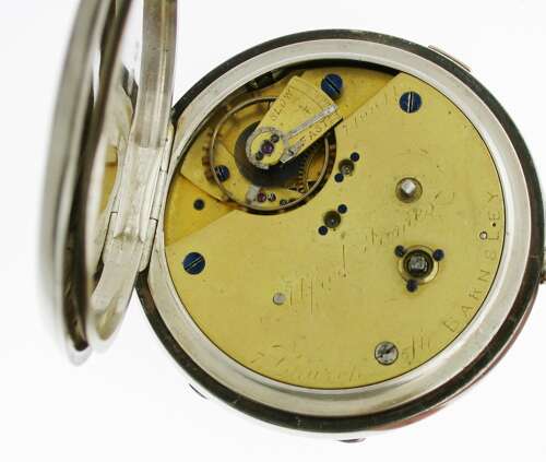 Silver Chronograph PW %26 Albert Chain, Chester - 1896
