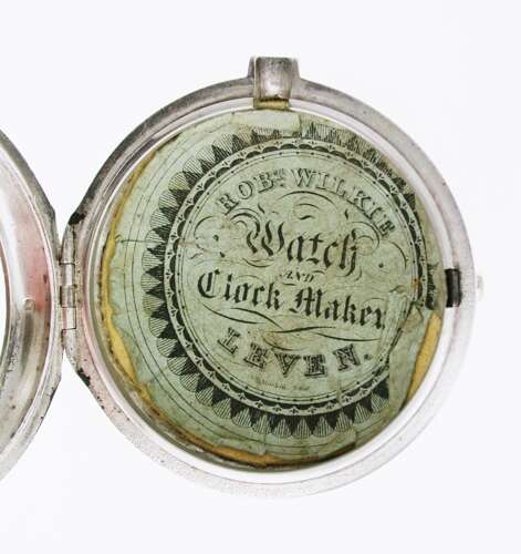 Silver Verge Pair Case Pocket Watch London, England - 1801