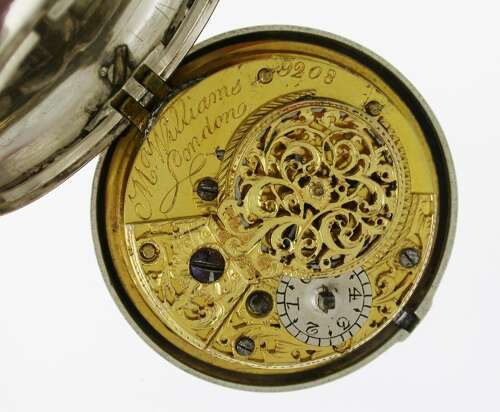 Silver Verge Pair Case Pocket Watch London, England - 1801