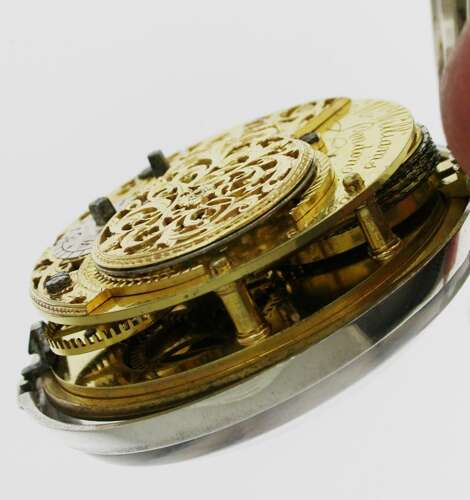 Silver Verge Pair Case Pocket Watch London, England - 1801